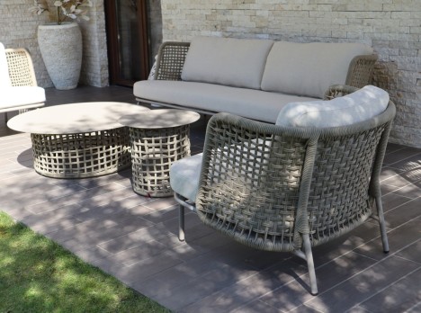 Salotto da esterno dal design contemporaneo