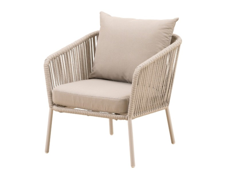 Poltrone in alluminio e corda