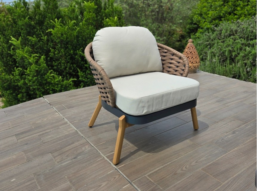 Poltrona da giardino in corda Shaden