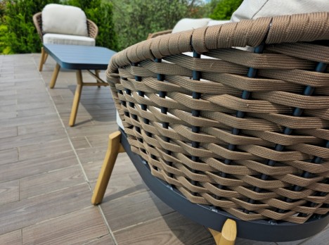 Intreccio in fettuccia di tessuto outdoor