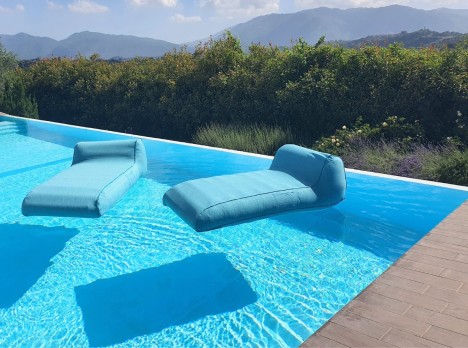 Lettini doppi per piscina galleggianti