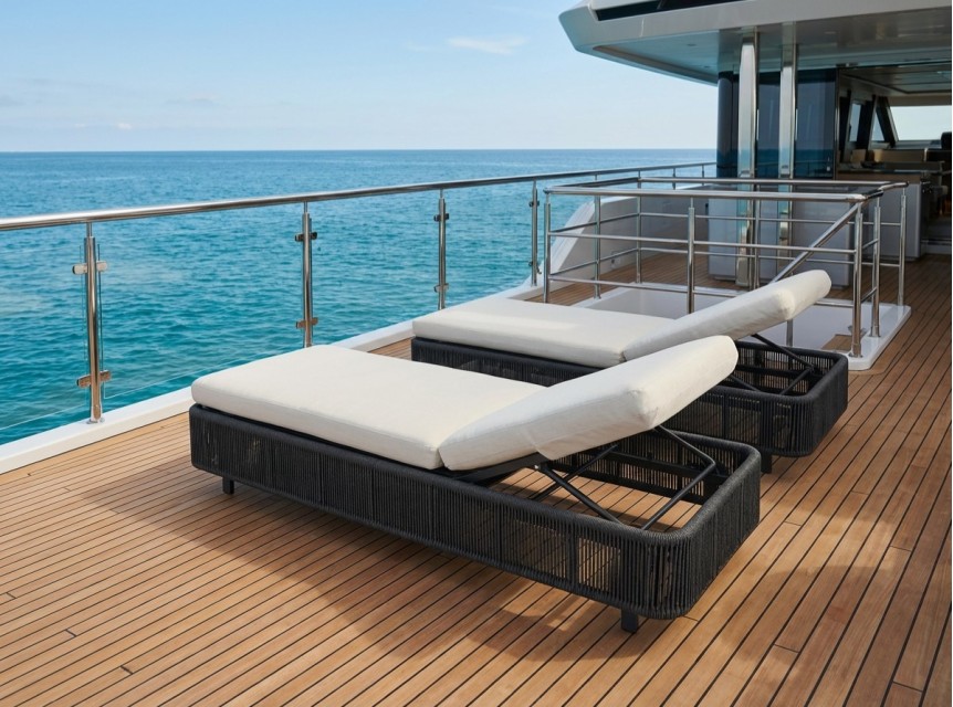 Lettino di design per barche e Yacht