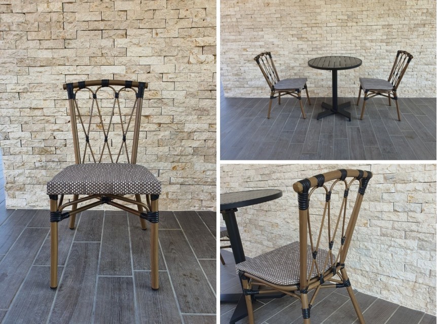 Sedia da esterno bistro francese