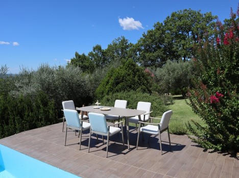 Tavolo da pranzo sei posti per esterno