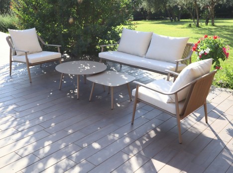 Salotto per arredo terrazzo e giardino