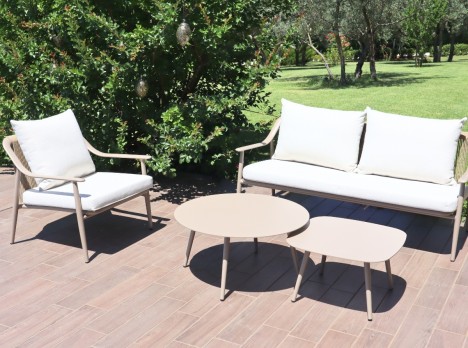 Set da esterno di design in corda