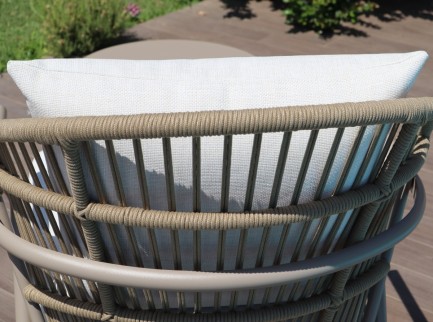 Salotto elegante per esterno in corda 2