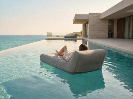 Lettino galleggiante Ozyo tortora 2