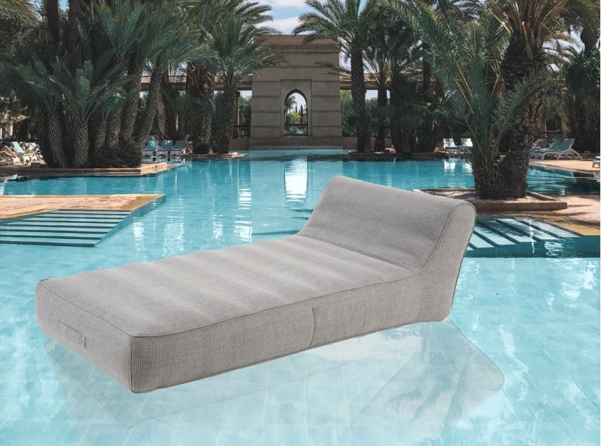 Lettino galleggiante in tessuto outdoor