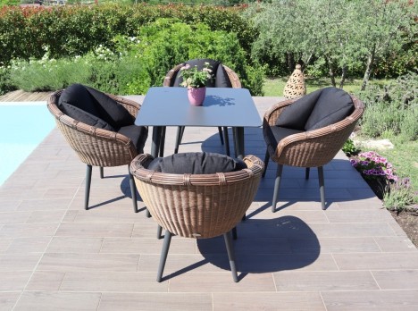 Set da pranzo per esterno quattro posti