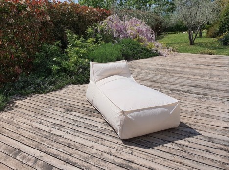 Lettino per esterno in tessuto per piscina o giardino