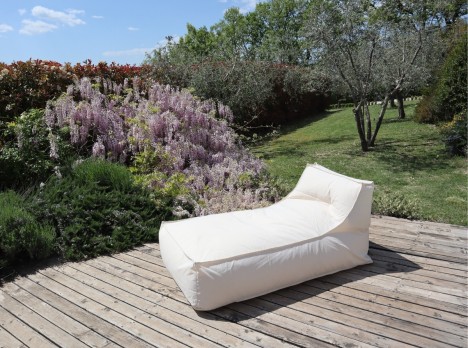 Lettino da relax ergonomico in tessuto da esterno