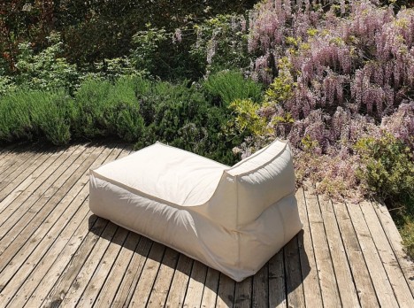 Daybed da giardino in tessuto outdoor