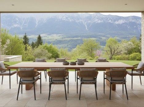 Poltroncina per tavoli grandi da esterno