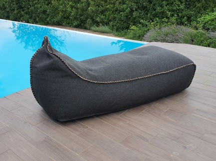 Lettino da esterno di design in tessuto idrorepellente 2