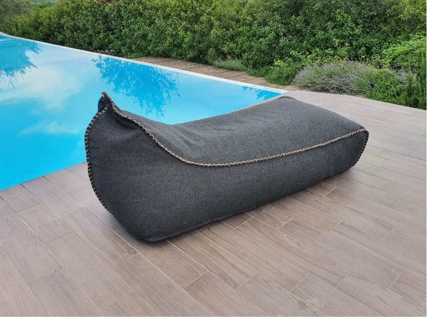 Lettino in tessuto outdoor Dandy per relax in giardino e terrazza