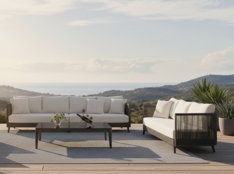 Salotto outdoor ideale per giardino e zona lounge
