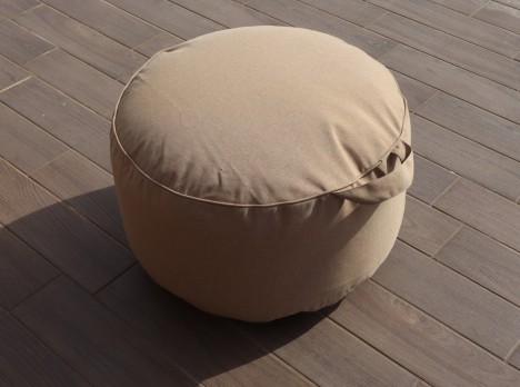 Pouf da giardino imbottito per sedute morbide