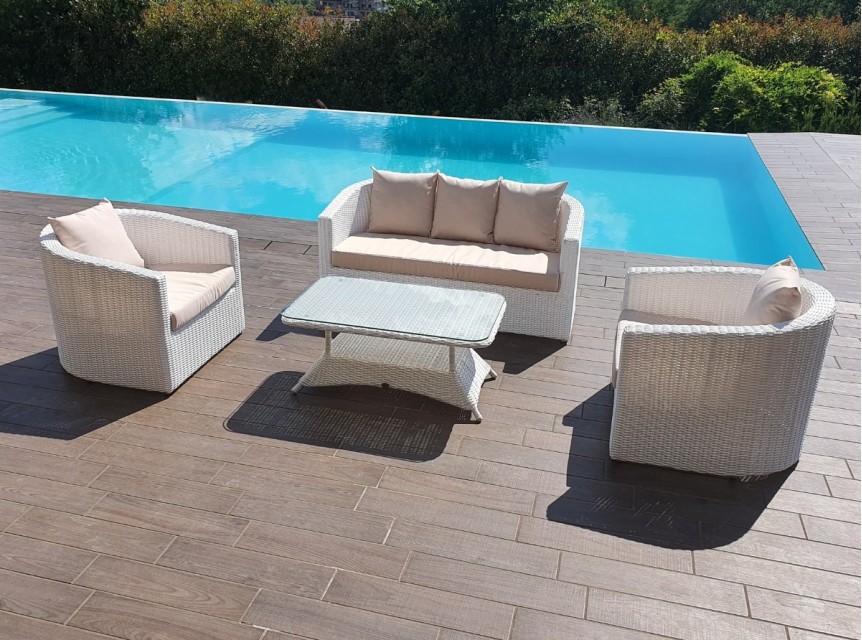 Salotto da giardino o terrazzo di design