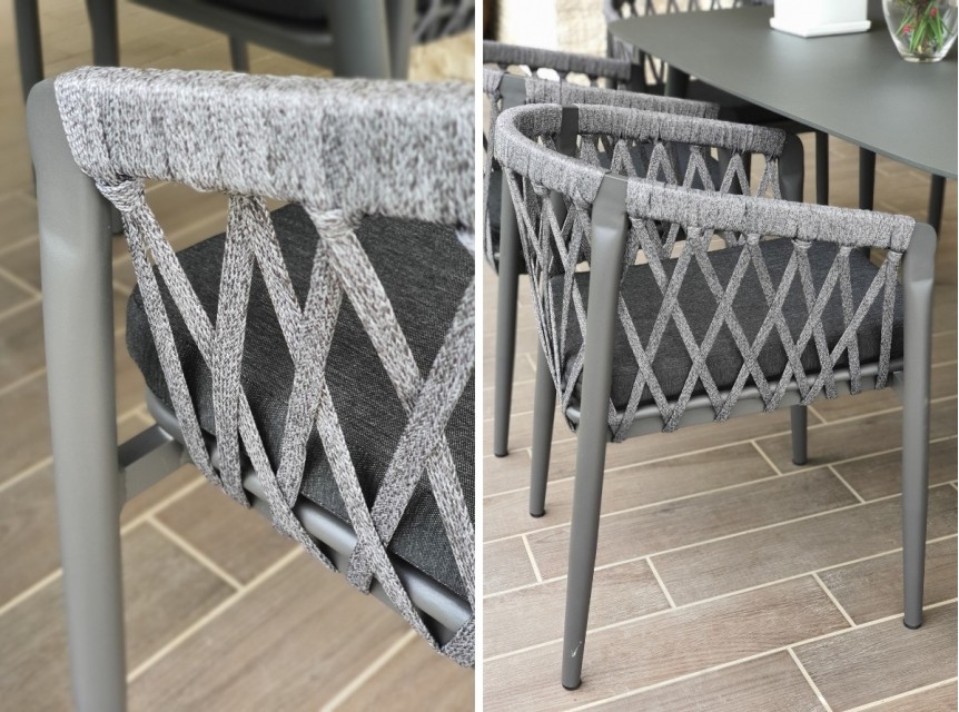 Set completo tavolo e poltrone per esterno