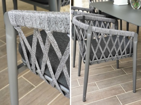 Set completo tavolo e poltrone per esterno