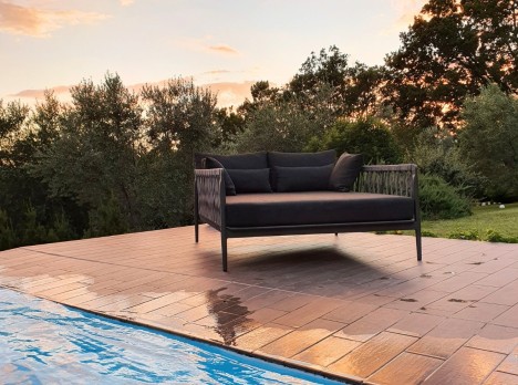 Lettino doppio da esterno Athina