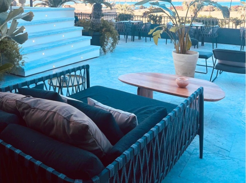 Lettino matrimoniale per esterni di design