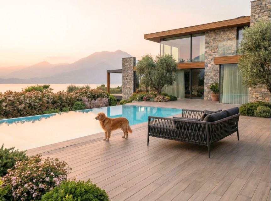 Sdraio matrimoniale da esterno di design