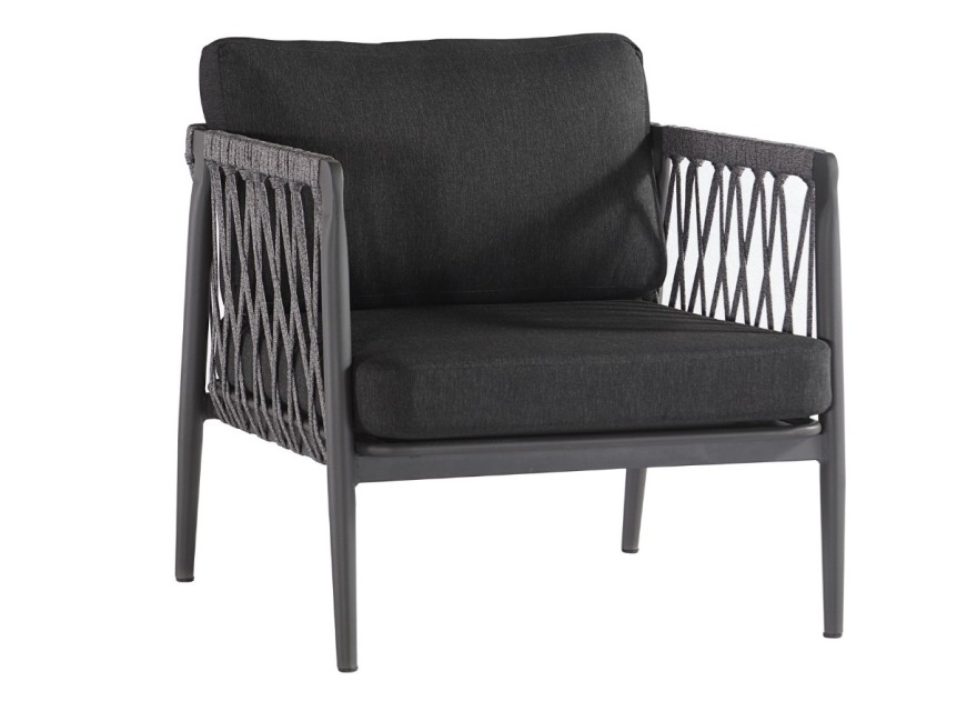 Salotto per esterno di design in alluminio e corda di alta qualità