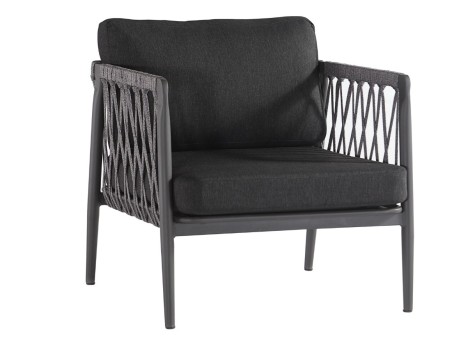 Salotto per esterno di design in alluminio e corda di alta qualità