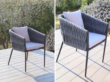 Sedute da esterno di design con cuscini