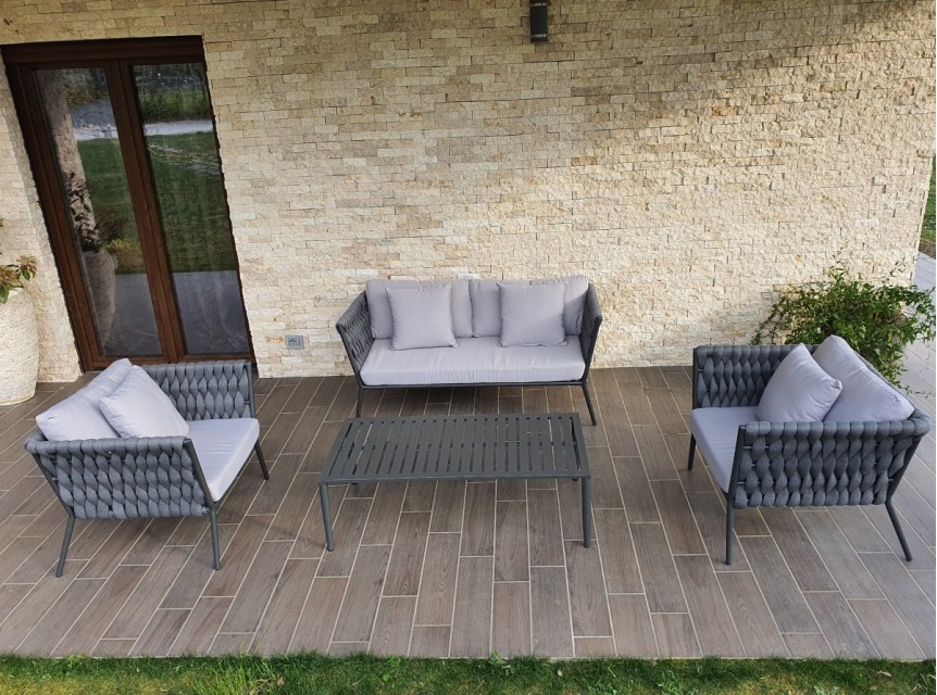 Salotto da giardino elegante per esterni