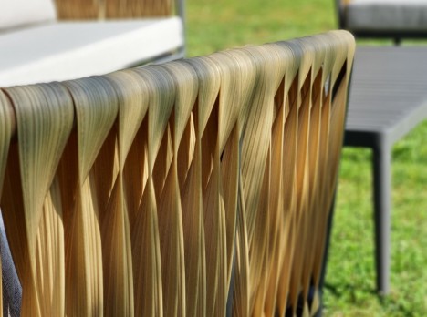 Intreccio in fibra sintetica piatta