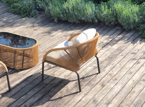 Salotto da giardino piccole dimensioni