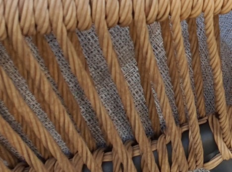 Corda effetto naturale intrecciata a mano