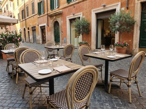 Sedia bistro da esterno per ristoranti e bar