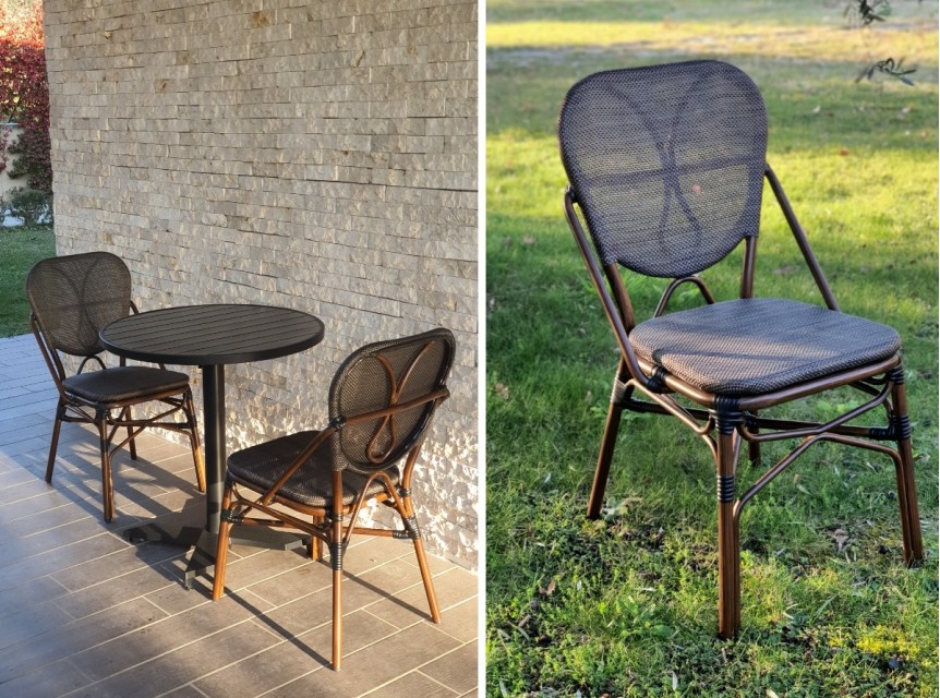 Sedia bistro per arredo bar esterno