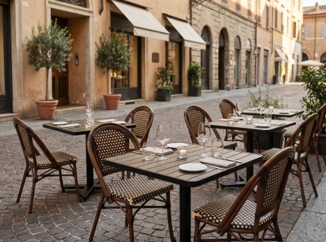 Sedia bistro impilabile per ristorante outdoor