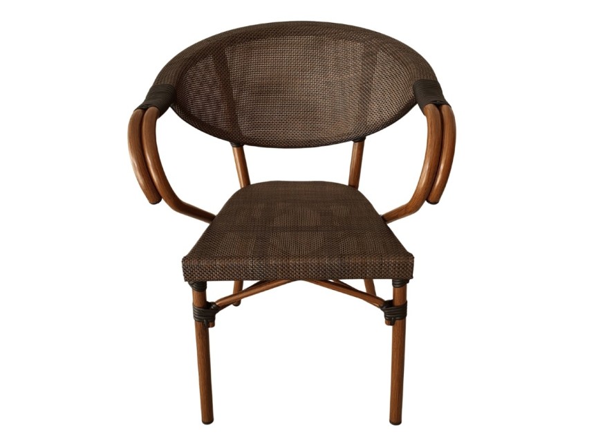 Sedia bistro con braccioli da esterno bar