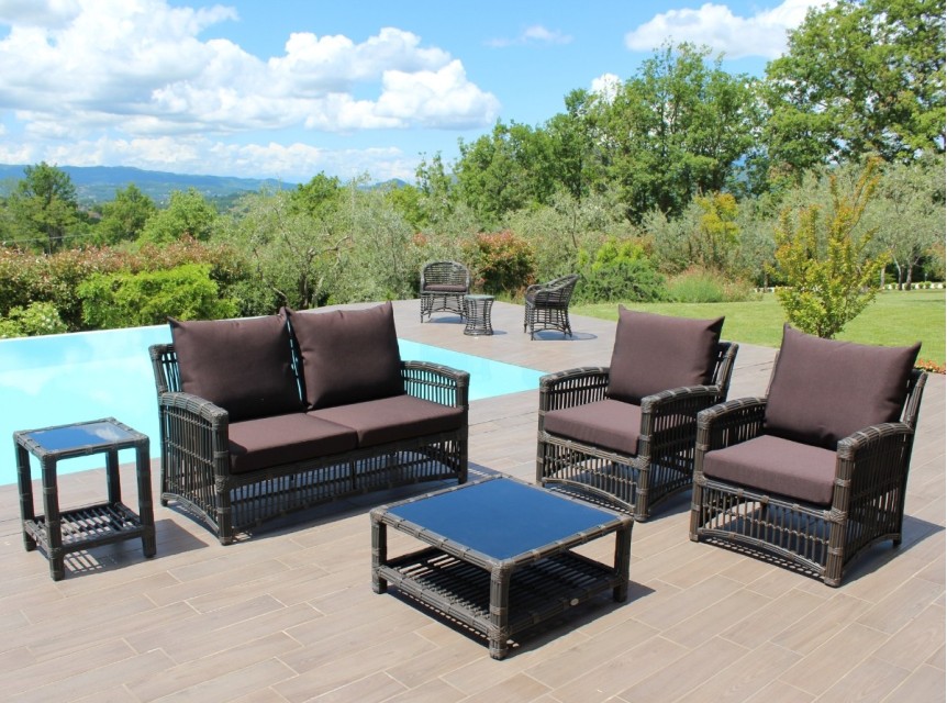 Salotto da giardino dal design unico