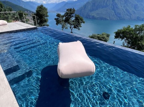 Materasso galleggiante imbottito ergonomico in tessuto