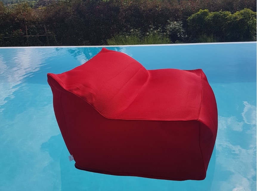 Poltrona imbottita per piscina con tessuto outdoor