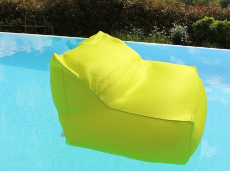 Divano galleggiante per piscina in tessuto ergonomico