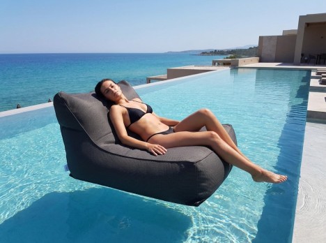 Poltrona per piscina galleggiante in tessuto