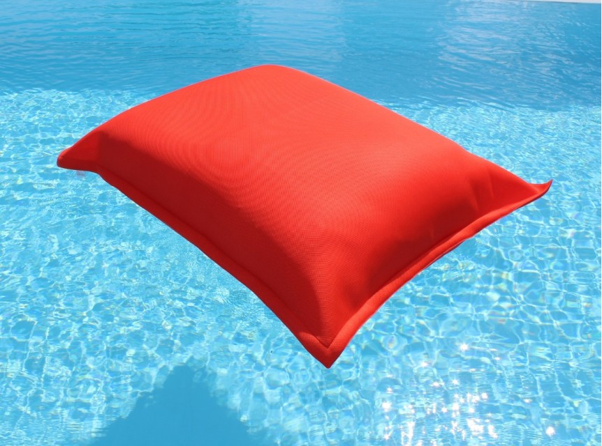 Cuscino galleggiante ergonomico in tessuto arancione