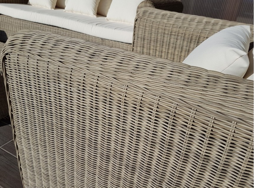 Intreccio in midollino colore naturale sintetico