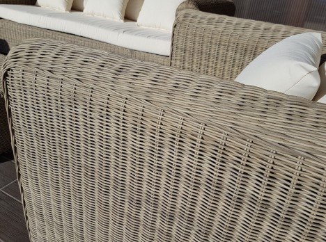 Intreccio in midollino colore naturale sintetico