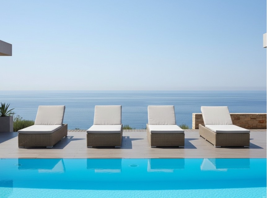 Lettino da piscina per strutture ricettive