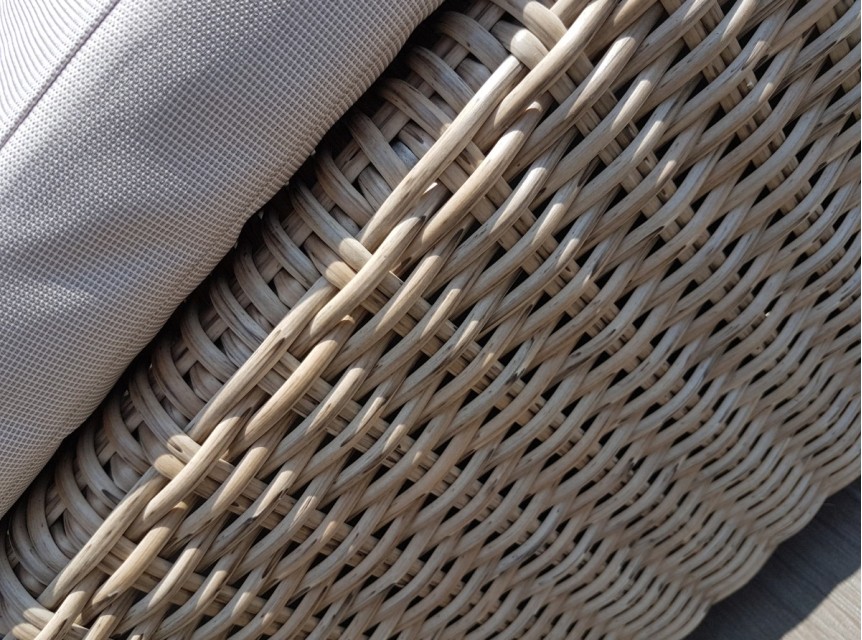 Intreccio in fibra sintetica effetto naturale