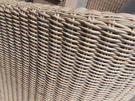 Intreccio in fibra sintetica semitonda per esterno